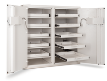 Load image into Gallery viewer, American Security Products - AMSEC NARCO3839 Double Door Narcotics Pharmacy Safe with 10 Roll Out Trays - Texas Safe &amp; Vault