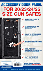Liberty Safe & Security Products - Accessory Door Panel 20-23-24-25 Size - Texas Safe & Vault