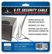 Load image into Gallery viewer, Liberty Safe &amp; Security Products - 6 Foot Security Cable - Texas Safe &amp; Vault